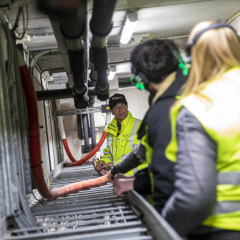 Bezoek aan Westerscheldetunnel tijdens onderhoud