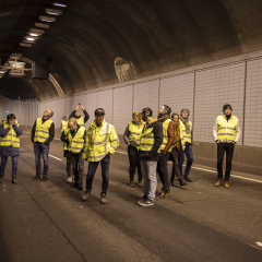 Bezoek aan Westerscheldetunnel tijdens onderhoud