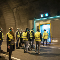 Bezoek aan Westerscheldetunnel tijdens onderhoud