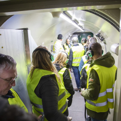 Bezoek aan Westerscheldetunnel tijdens onderhoud